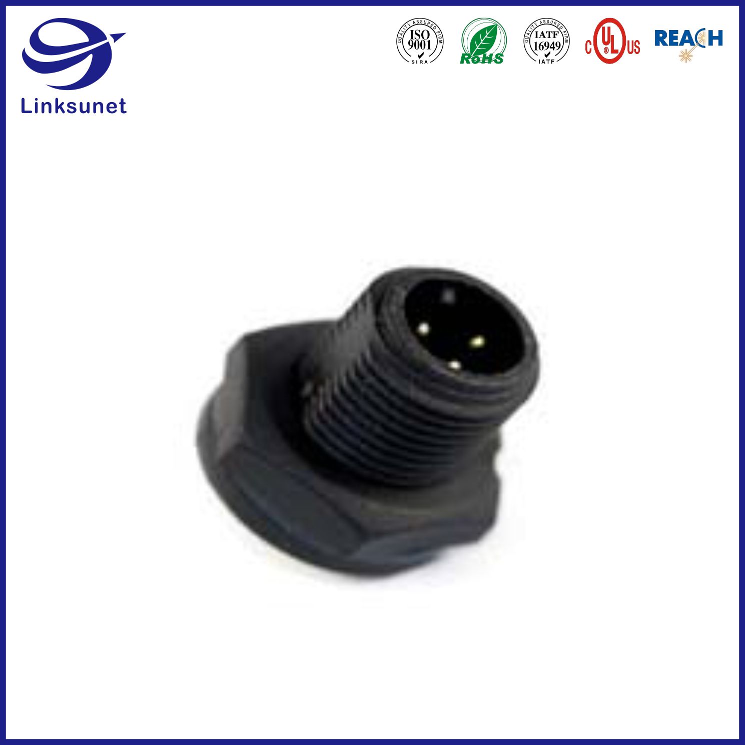 Mini Series Led Waterproof Connector For Industrial Wire Harness